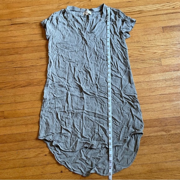 Cloth & Stone Women’s Gray Asymmetric High Low Mini T-shirt Dress XS - Picture 10 of 10